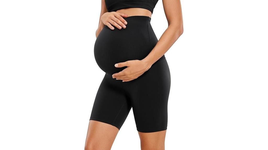 maternity biker shorts comfort