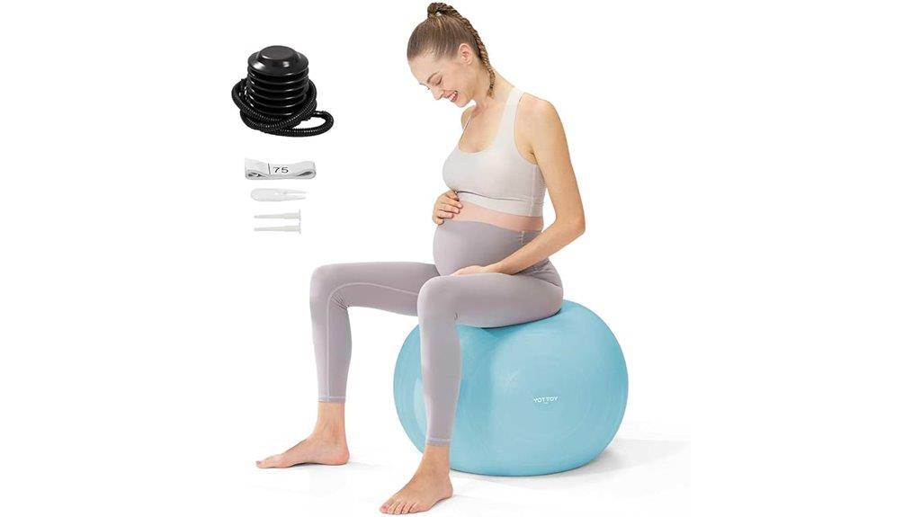 maternity exercise stability ball