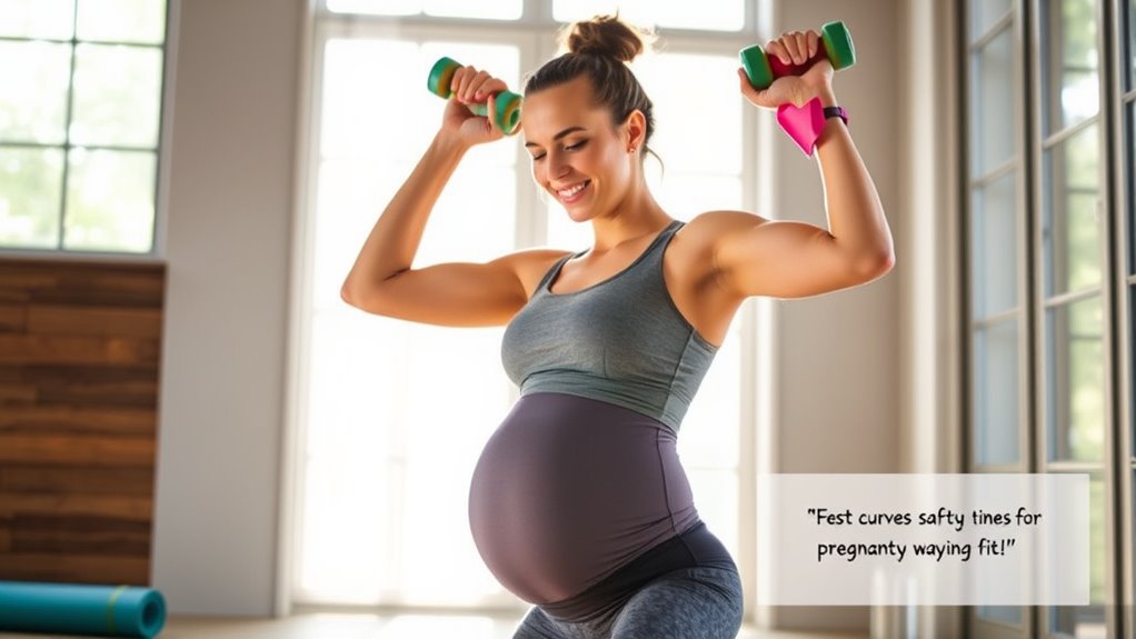 maternity exercise weight considerations