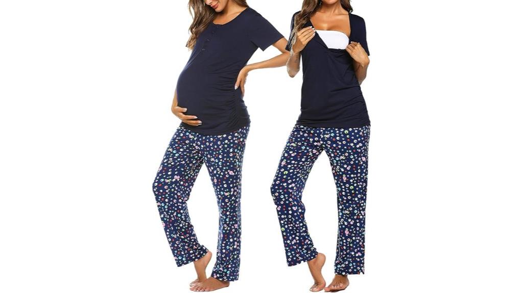 maternity nursing pajamas set