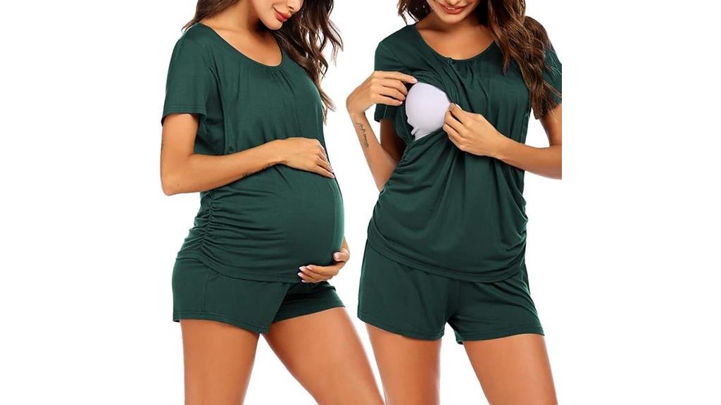 maternity nursing pajamas set