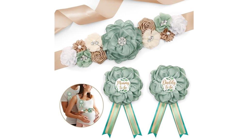 maternity sash and corsage
