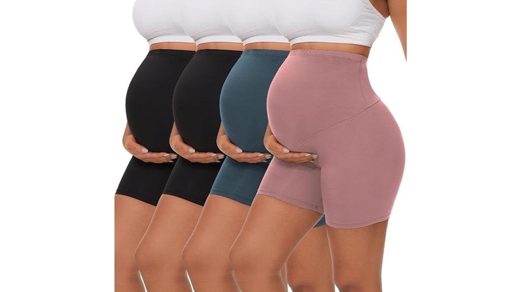 maternity yoga shorts pack