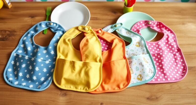 mess free feeding bibs collection