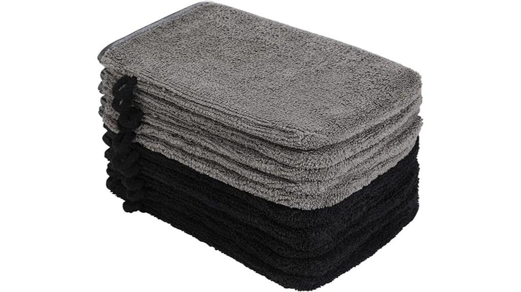 microfiber body wash mitts
