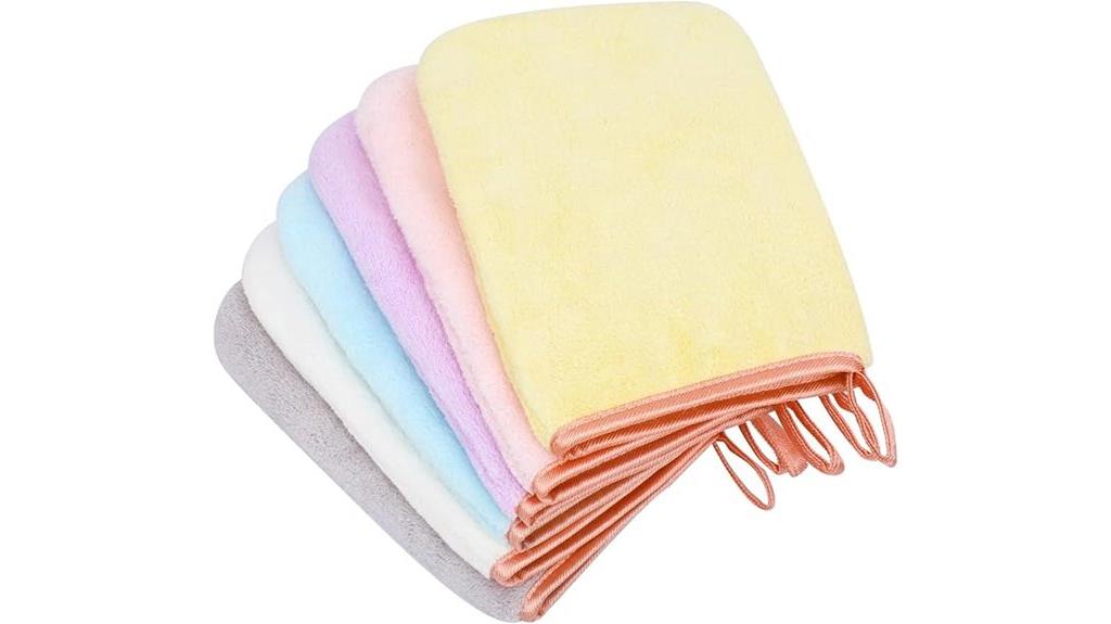 microfiber body wash mitts