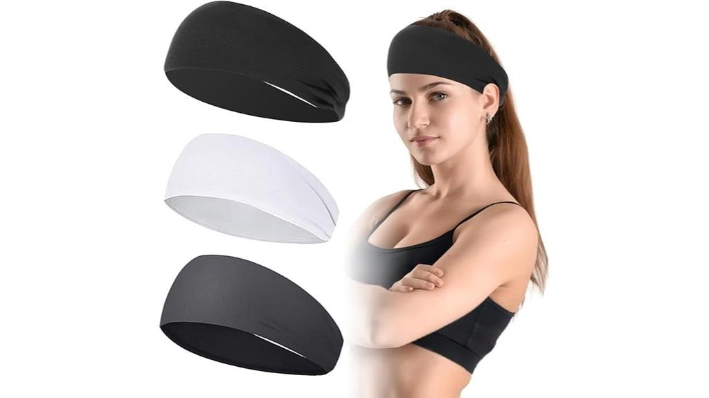 moisture wicking non slip headbands