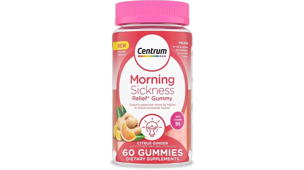 morning sickness relief gummies