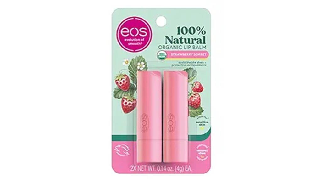 natural strawberry lip balm