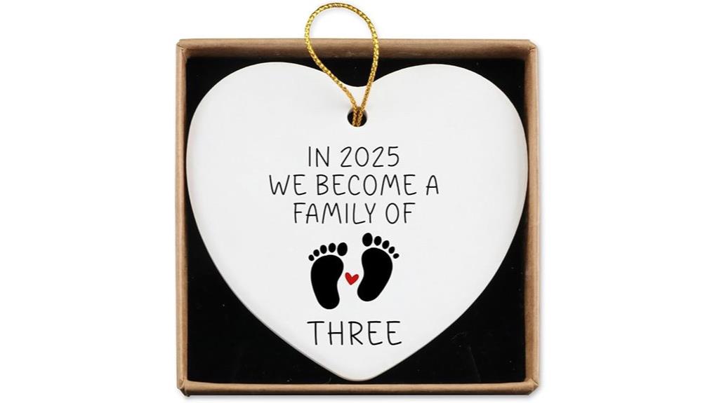 new parent ceramic ornament