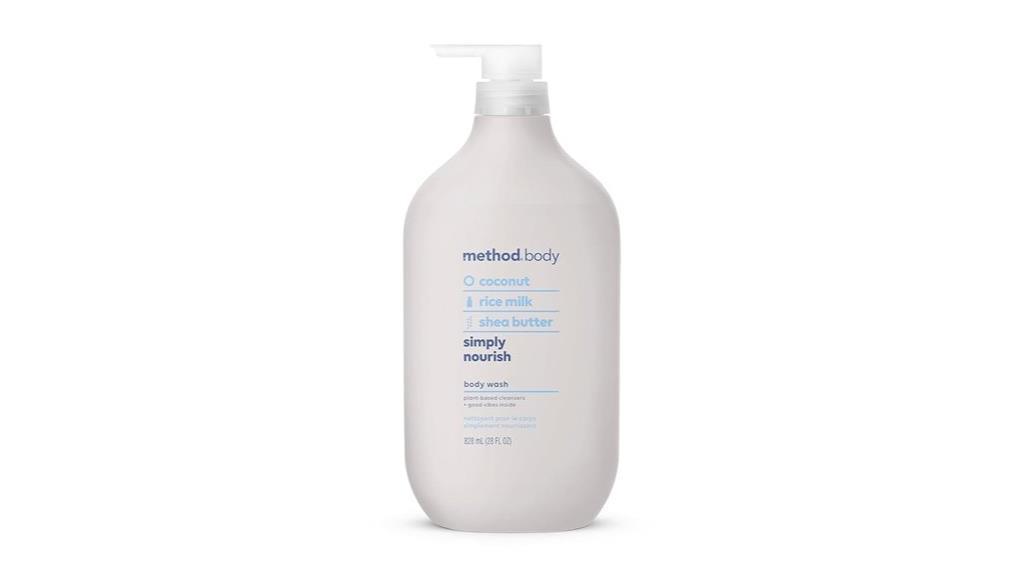 nourishing body wash product