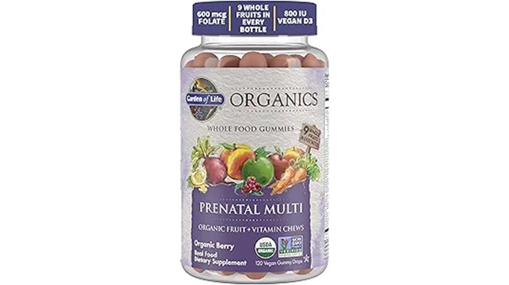 organic prenatal gummy vitamins