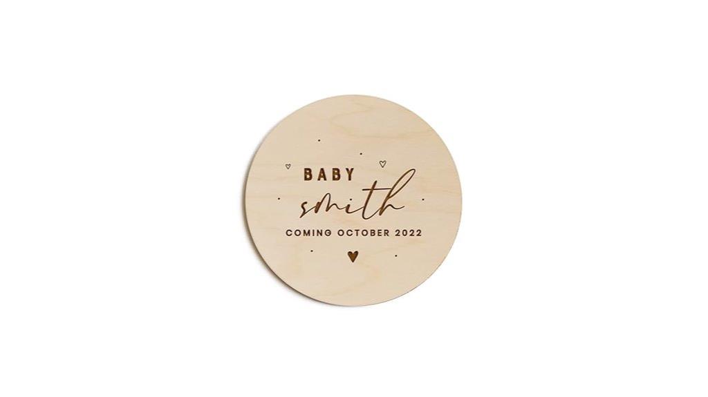 personalized baby announcement plaque