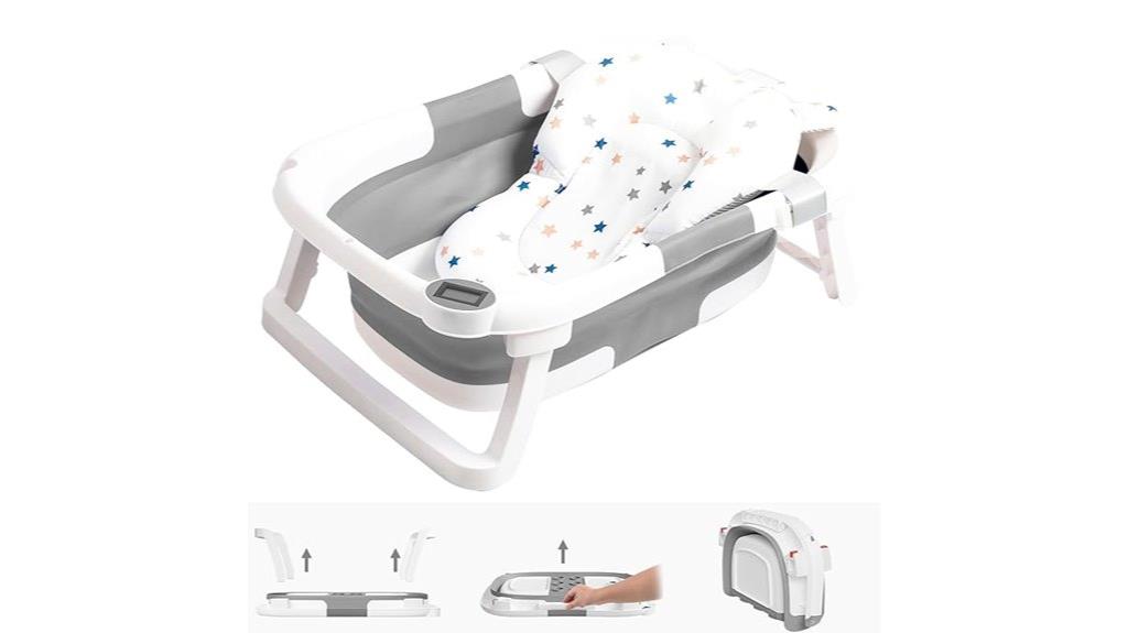 portable cushioned baby bathtub