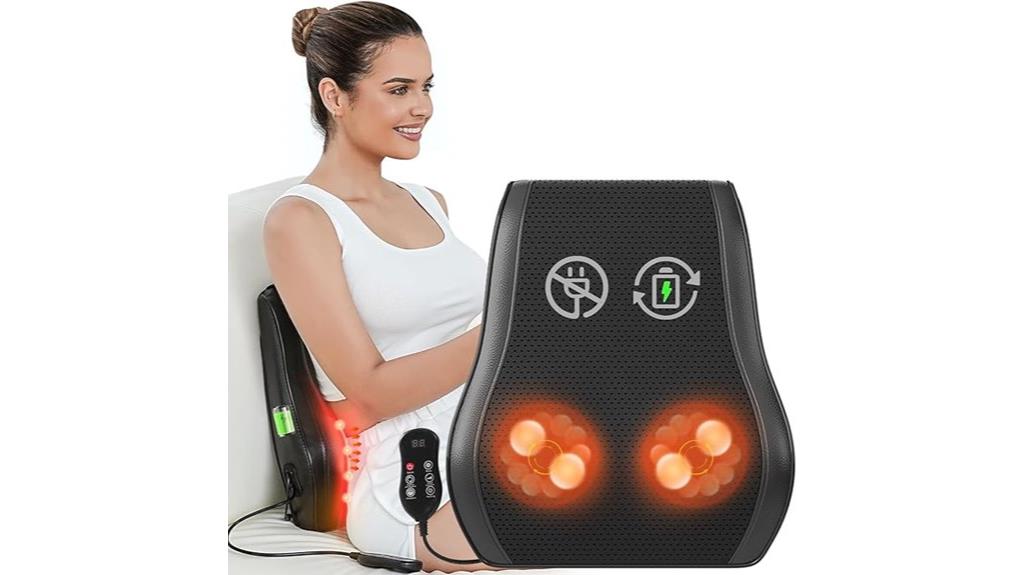 portable heated massage device