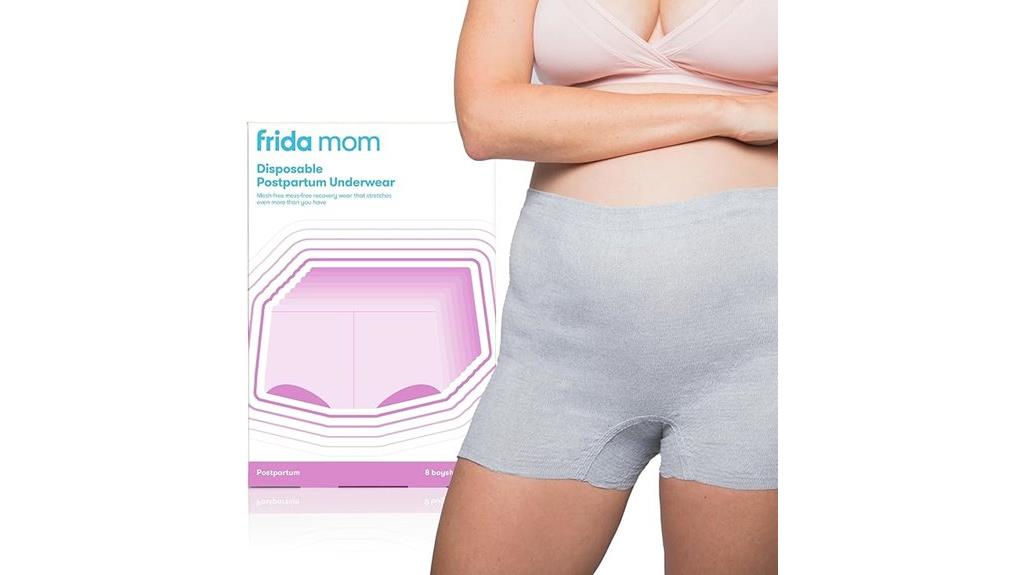 postpartum disposable boyshort underwear