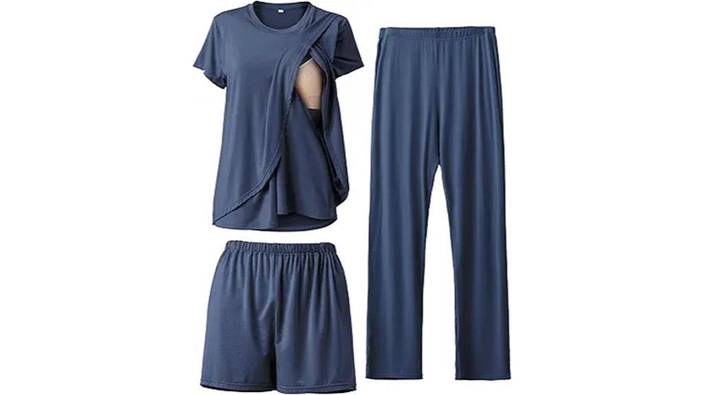 postpartum nursing pajamas set