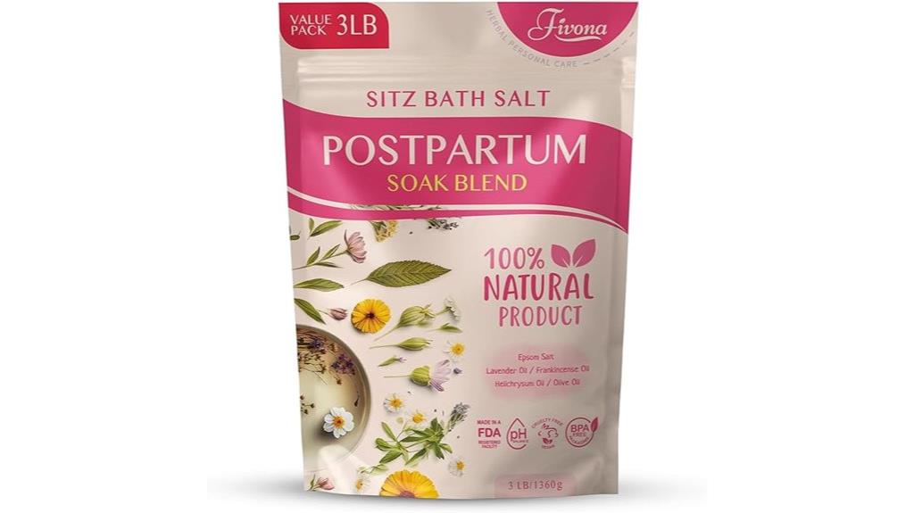 postpartum recovery bath soak