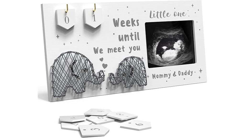 pregnancy announcement countdown frame