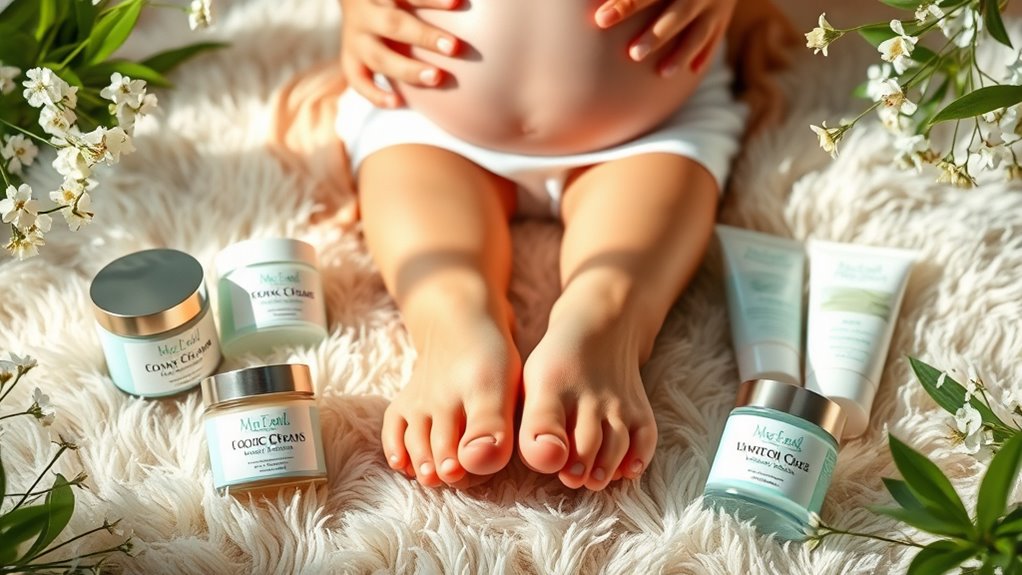 pregnancy foot cream selection