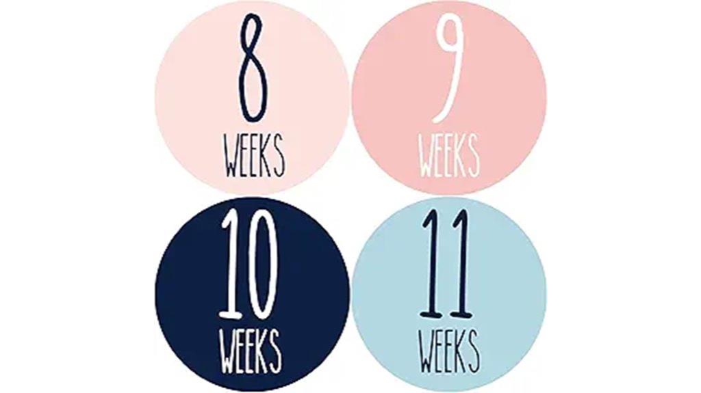 pregnancy growth milestone stickers