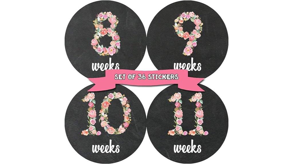 pregnancy growth milestone stickers