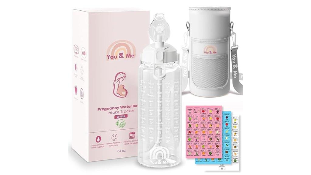 pregnancy hydration tracking bottle