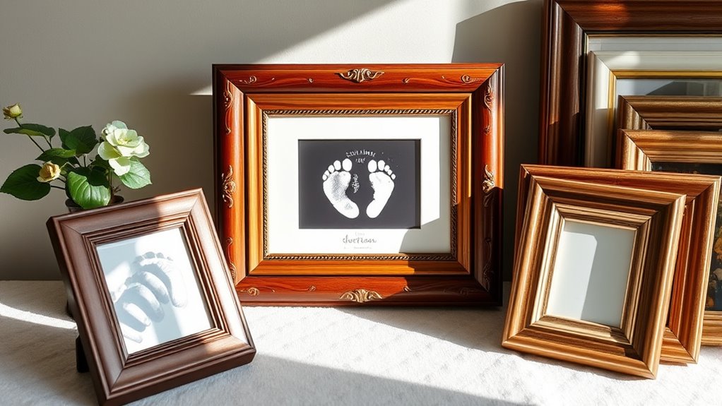 pregnancy keepsake frame selection