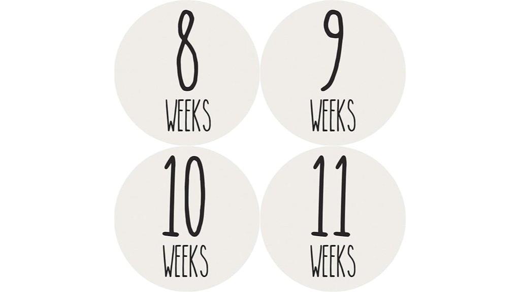 pregnancy milestone sticker pack