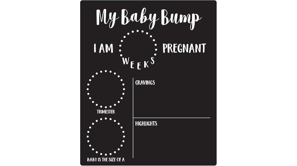 pregnancy milestone tracking sign