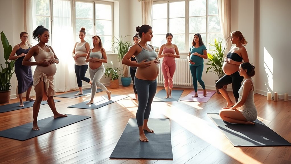 pregnancy yoga class experience