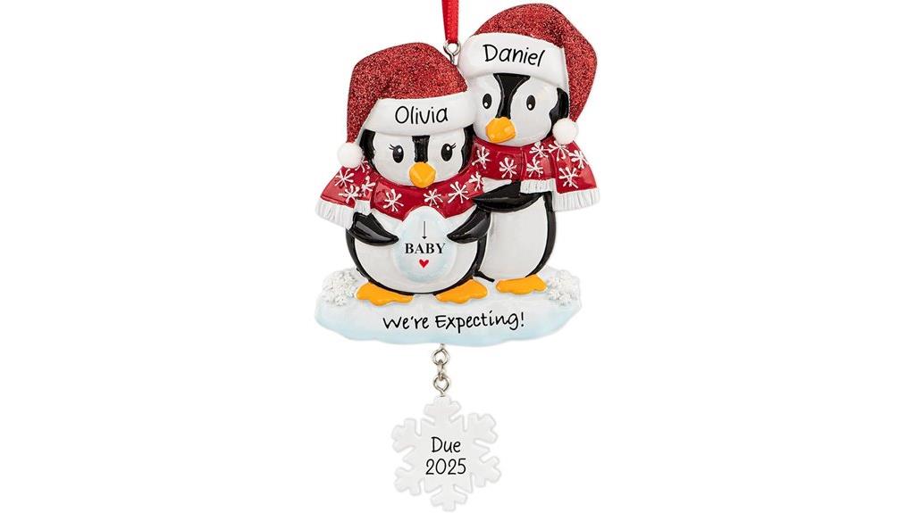 pregnant christmas ornament 2024