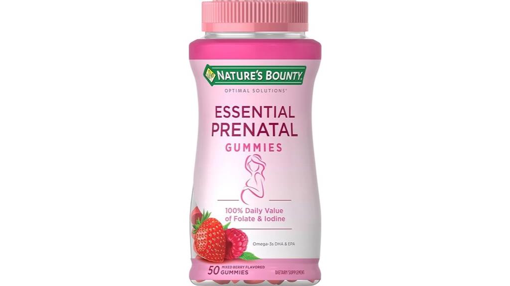 prenatal gummy vitamin supplement