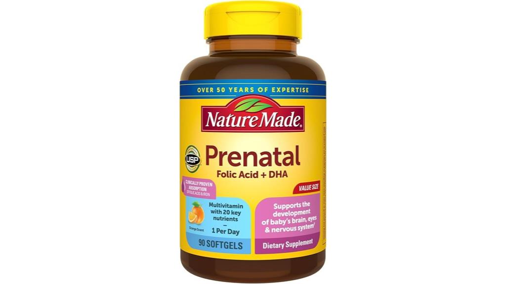 prenatal vitamin softgel supplement