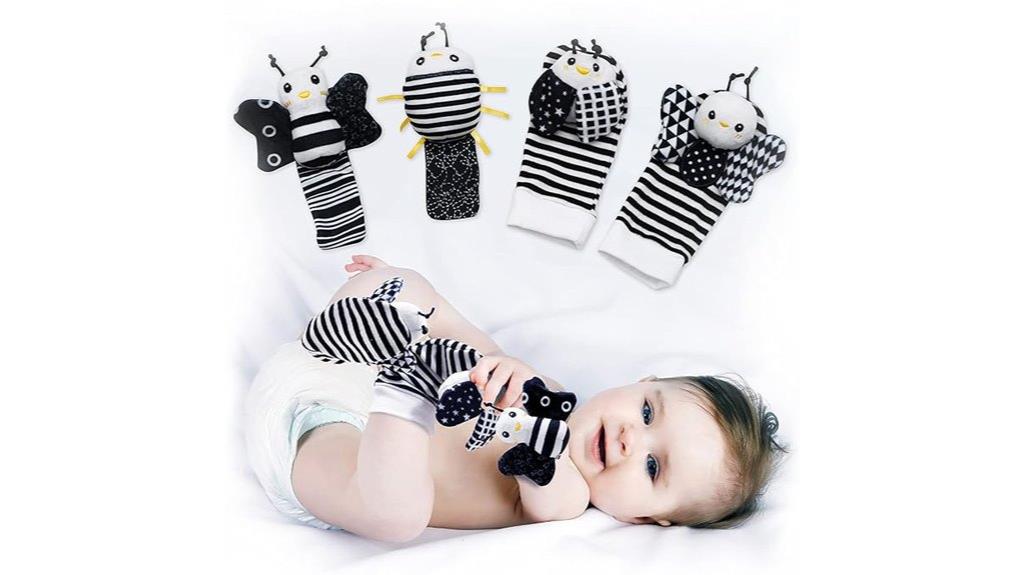 rattle socks and wrist toys