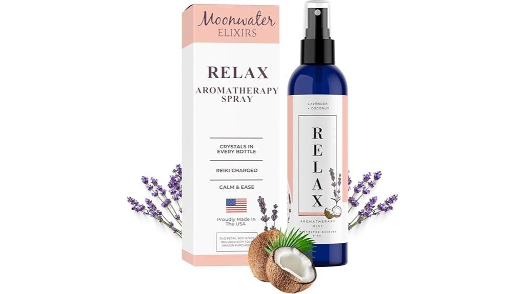 relaxation through aromatic spray