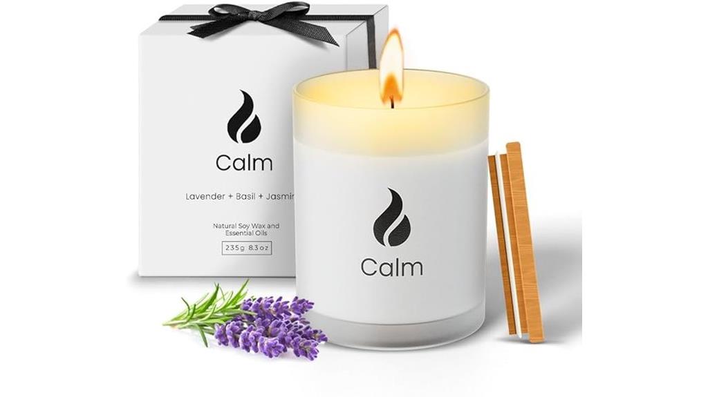 relaxing aromatic candle trio