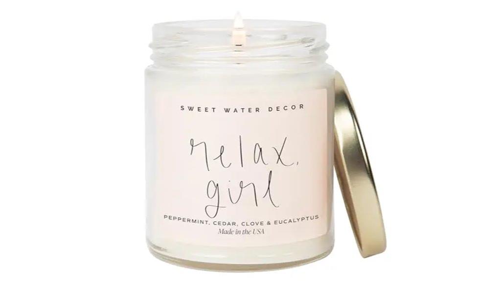 scented soy wax candle