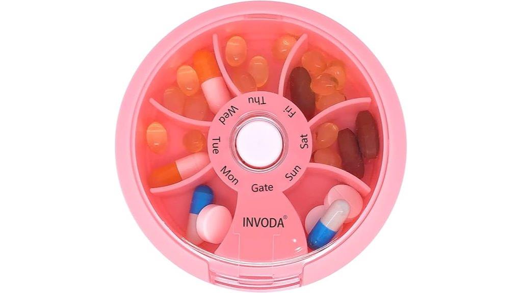 seven compartment pill organizer