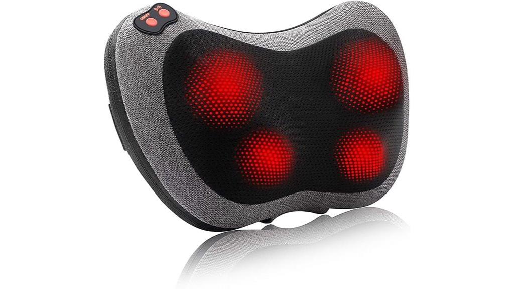 shiatsu massager with heat