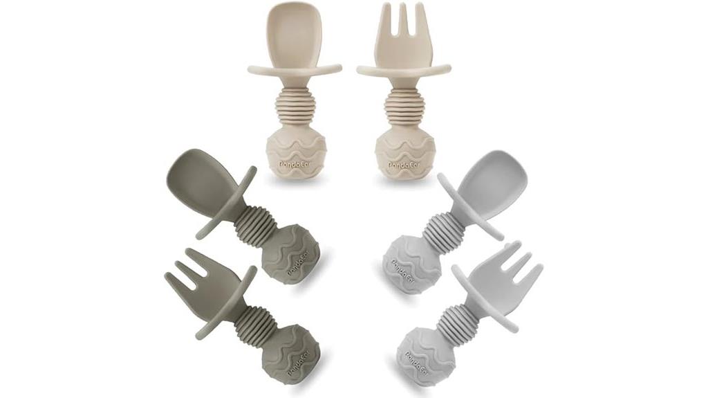 silicone baby feeding utensils