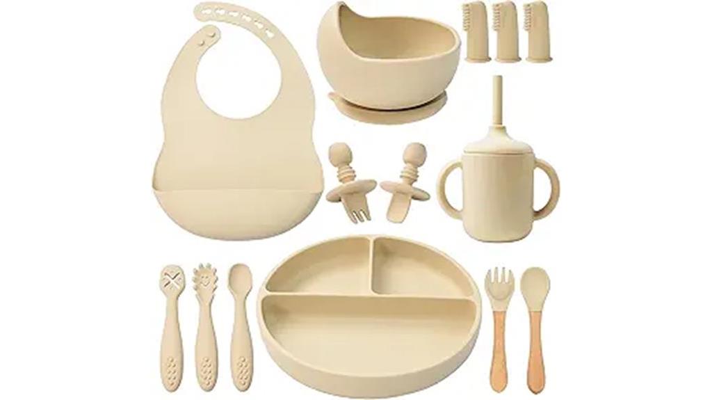 silicone feeding set for babies