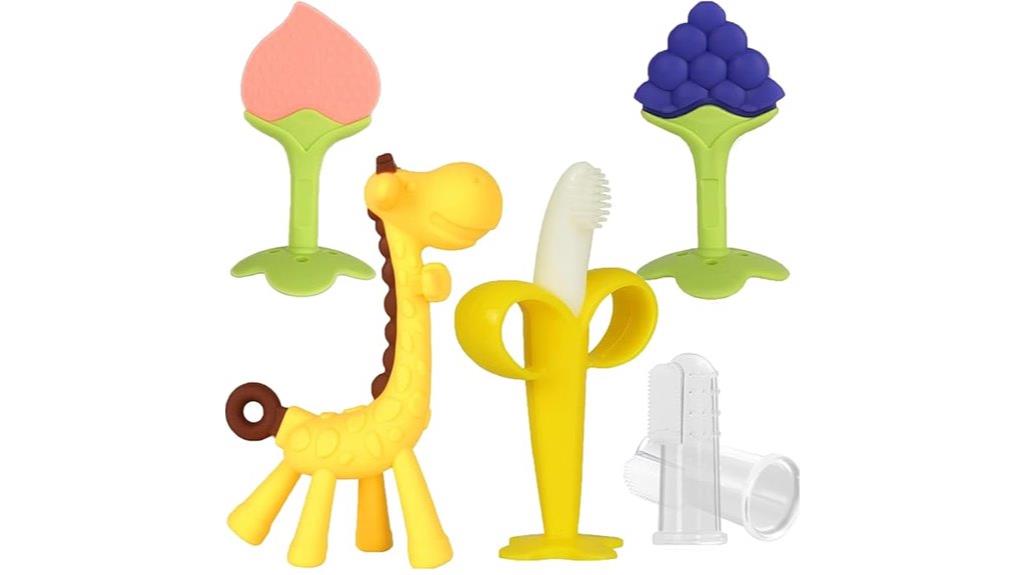 silicone infant teething toys