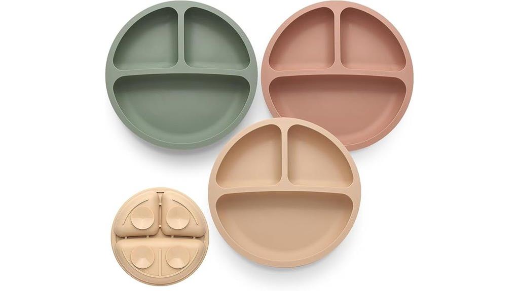 silicone suction plates set