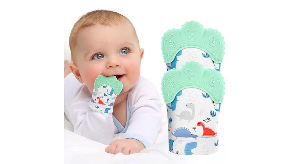 silicone teething mitts for infants