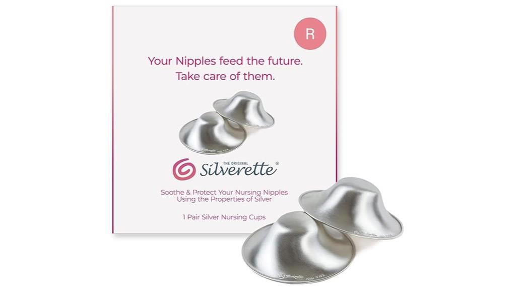 silver nursing cups for breastfeeding