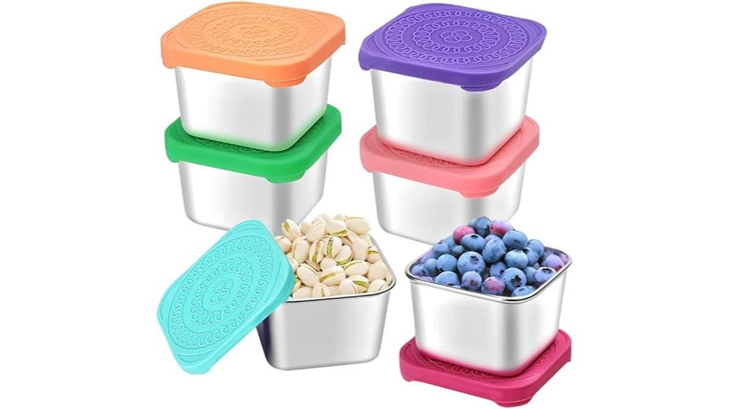 stainless steel snack containers