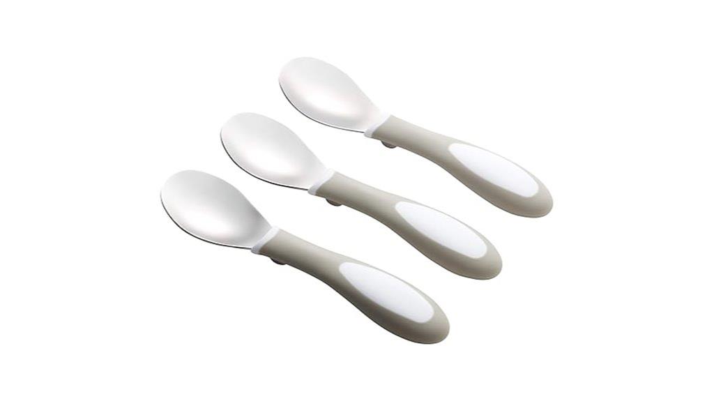 stainless steel toddler spoons