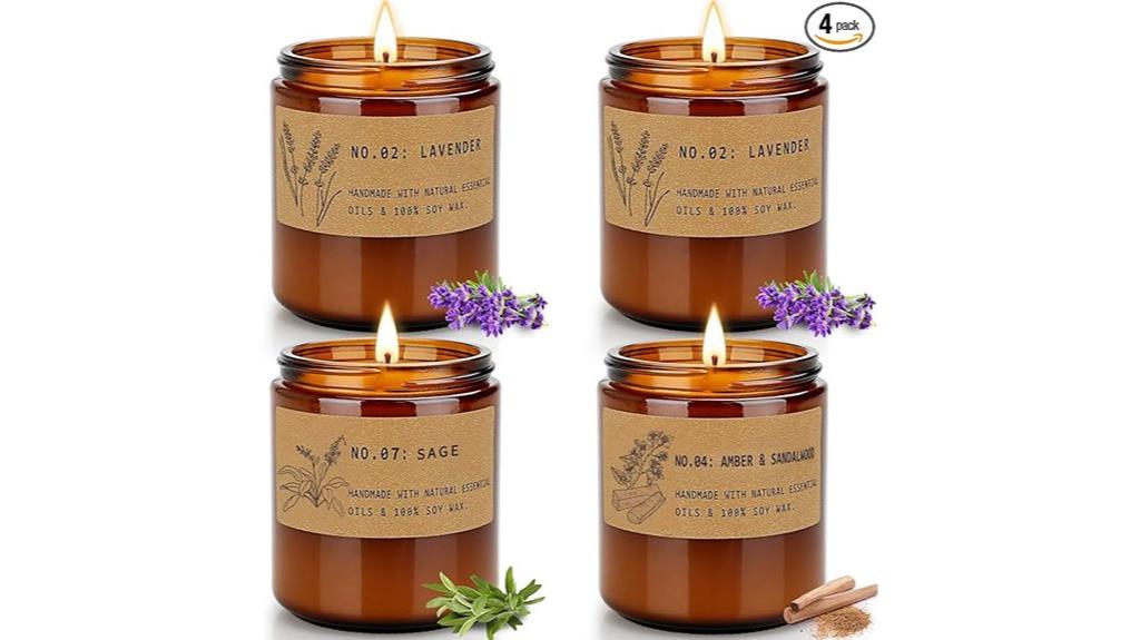 stress relief candle set