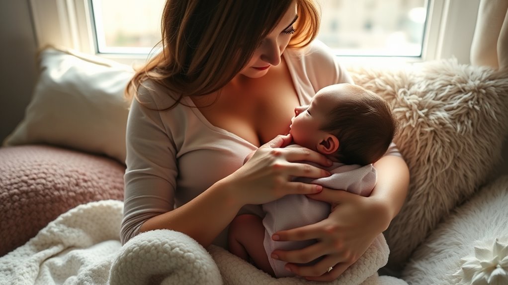 supportive breastfeeding position